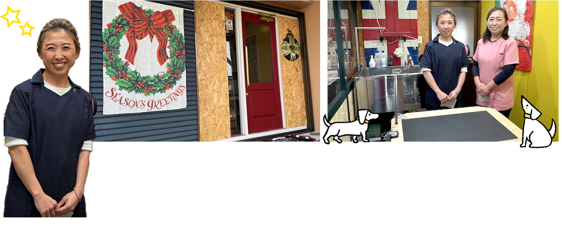 娘さんも念願のサロンをオープン！"